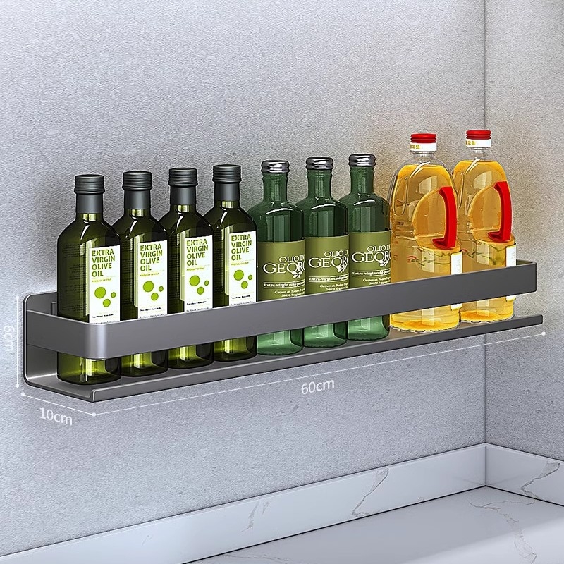 Ράφι αποθήκευσης κουτιού καρυκευμάτων κουζίνας, μη διάτρητο τοίχου, πολυλειτουργικό βάζο καρυκευμάτων, μπουκάλι, συνδυασμός καρυκευμάτων, ράφι αποθήκευσης
