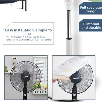 Armas koomiksikujuline ventilaatorikate elektrilise ventilaatori tolmukindel kaitsekate kõikehõlmav 50 cm ümmargune kaitsekate hoiustamise põlvkonna juustele