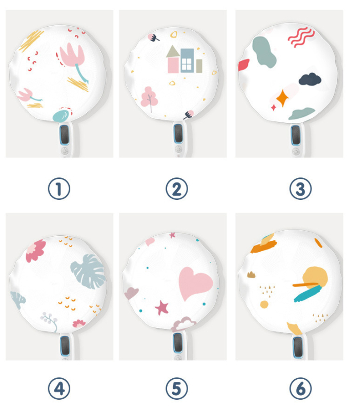 Armas koomiksikujuline ventilaatorikate elektrilise ventilaatori tolmukindel kaitsekate kõikehõlmav 50 cm ümmargune kaitsekate hoiustamise põlvkonna juustele