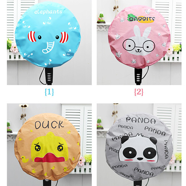 Armas koomiksikujuline ventilaatorikate elektrilise ventilaatori tolmukindel kaitsekate kõikehõlmav 50 cm ümmargune kaitsekate hoiustamise põlvkonna juustele