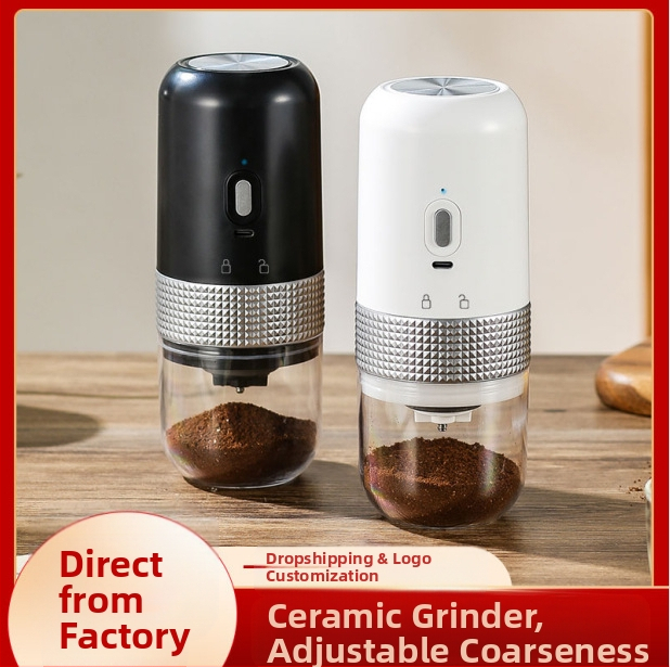 Kavamalė Mažas buitinis elektrinis malūnas Nešiojamas rankinis malūnėlis Kavos aparatas Rankinis kavos malūnėlis