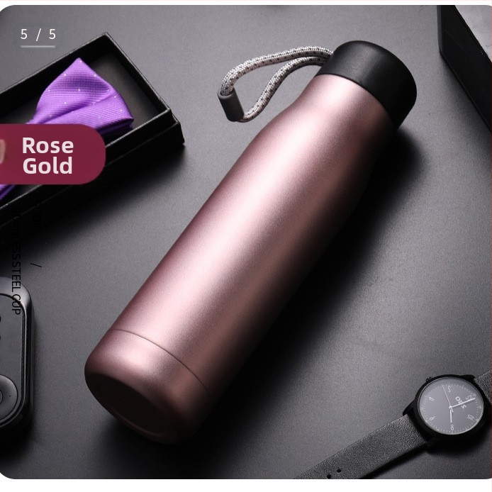 Határokon átnyúló amerikai stílusú kis szájú rozsdamentes acél termosz pohár hevederes pohár matt kültéri sport lovag pohár ajándék reklám pohár