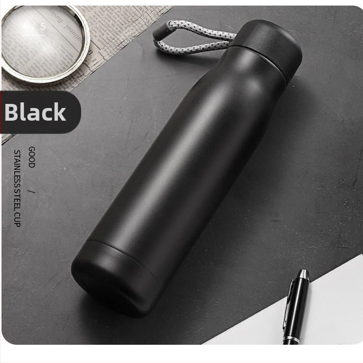 Határokon átnyúló amerikai stílusú kis szájú rozsdamentes acél termosz pohár hevederes pohár matt kültéri sport lovag pohár ajándék reklám pohár