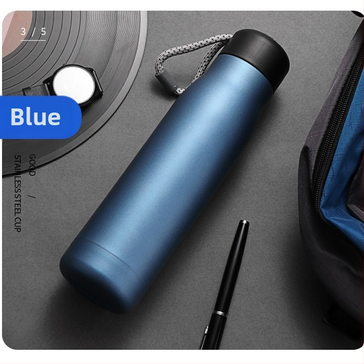 Határokon átnyúló amerikai stílusú kis szájú rozsdamentes acél termosz pohár hevederes pohár matt kültéri sport lovag pohár ajándék reklám pohár