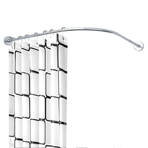 Комплект извити душ корнизи за баня Shangtao, телескопични, безпроблемни, от неръждаема стомана 304, ветрилообразни, за вана