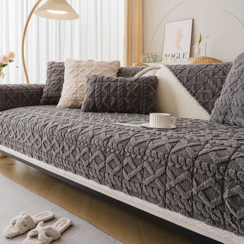 Μαξιλάρι καναπέ Comfort Cotton 2024, βελούδο από παχύ βαμβάκι, αντιολισθητικό κάλυμμα καναπέ για φθινόπωρο και χειμώνα, πετσέτα καναπέ πλήρους κάλυψης, μοντέρνο στυλ