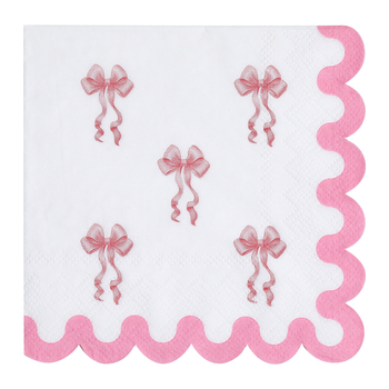 Тематично парти с розова панделка за рожден ден, салфетка за еднократна употреба с декоративни материали