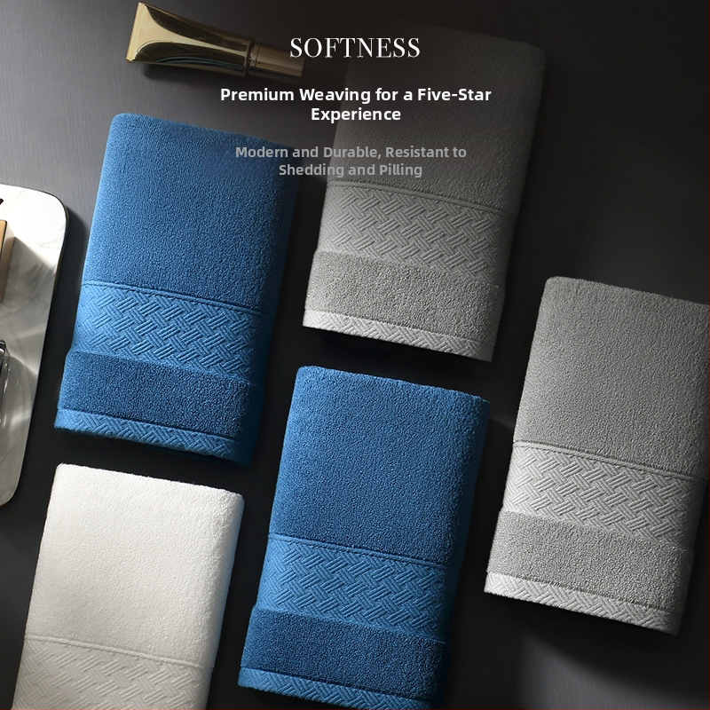 7A Антибактериална памучна кърпа за домакинство, мъже и жени, измиване на лице и баня, абсорбираща без коса, дезодорант за хотел, удебелена кърпа за лице