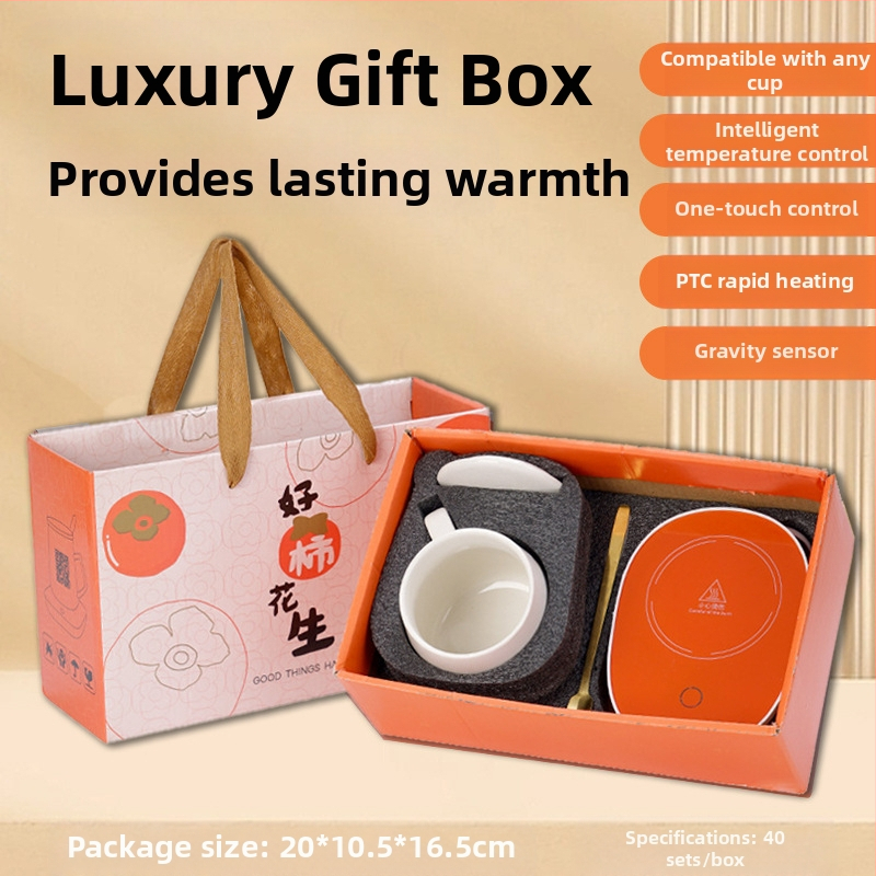 Magas megjelenésű vizespohár kanállal és fedéllel ünnepi ajándék kézzel készített ajándék, testreszabott könnyű luxus kerámia bögre törölközőmackós ajándékdoboz