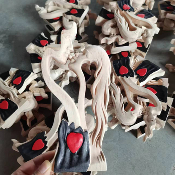 Αιώνια Αγάπη Αιώνια Αγάπη Ζευγάρι Ξύλινο Άγαλμα Ξύλινο Φιλί Εραστή Χειροτεχνίες Στολίδια