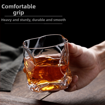 Pahar de bere whisky transparent colorat în formă specială, pahar de uz casnic în formă specială, pahar de băut cu aspect deosebit