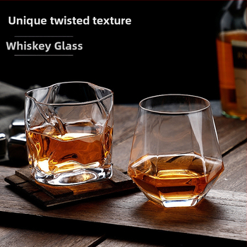 Pahar de bere whisky transparent colorat în formă specială, pahar de uz casnic în formă specială, pahar de băut cu aspect deosebit