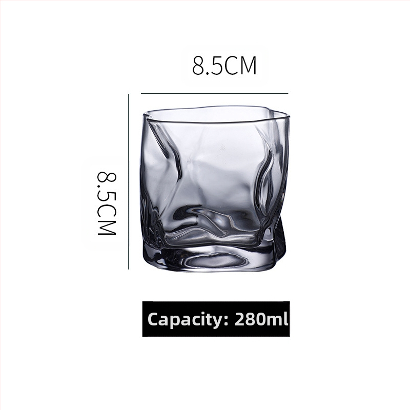 Pahar de bere whisky transparent colorat în formă specială, pahar de uz casnic în formă specială, pahar de băut cu aspect deosebit