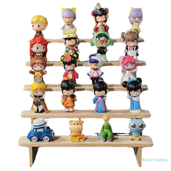 NM397 Raft de afișare din lemn masiv, suport de depozitare, suport de birou, la modă, de mână, cutie specială pentru jaluzele, raft pentru scară cu plante verzi cărnoase