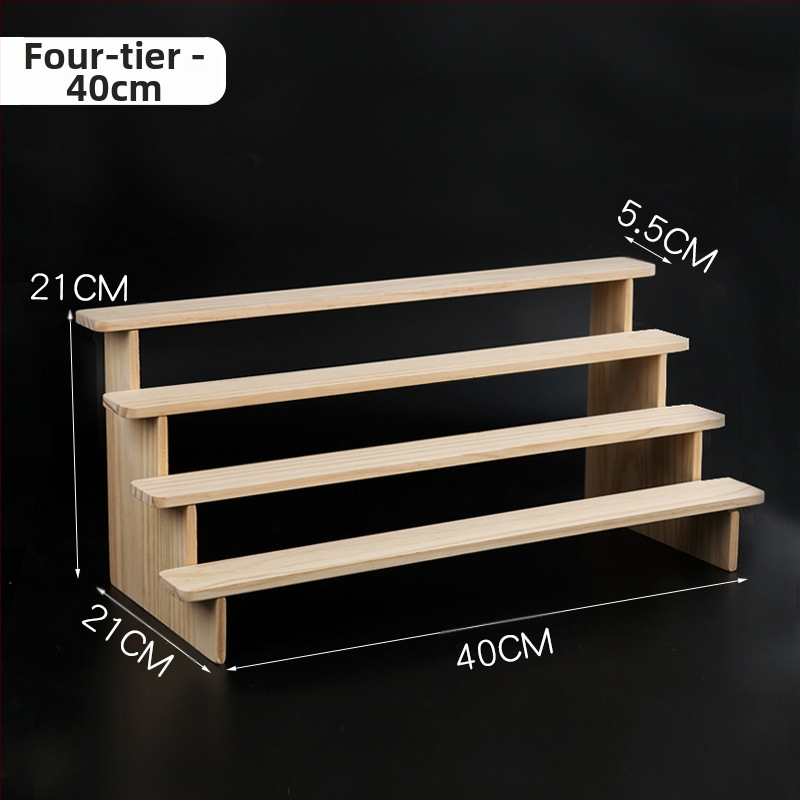 NM397 Raft de afișare din lemn masiv, suport de depozitare, suport de birou, la modă, de mână, cutie specială pentru jaluzele, raft pentru scară cu plante verzi cărnoase