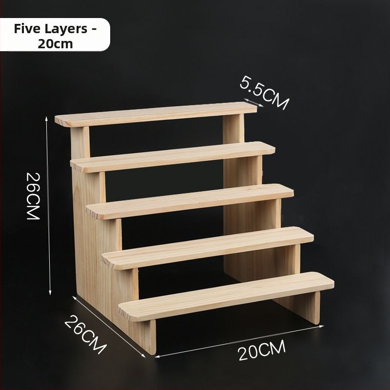 NM397 Raft de afișare din lemn masiv, suport de depozitare, suport de birou, la modă, de mână, cutie specială pentru jaluzele, raft pentru scară cu plante verzi cărnoase