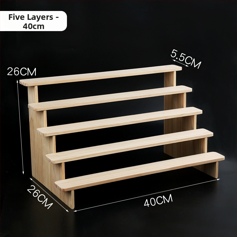 NM397 Raft de afișare din lemn masiv, suport de depozitare, suport de birou, la modă, de mână, cutie specială pentru jaluzele, raft pentru scară cu plante verzi cărnoase