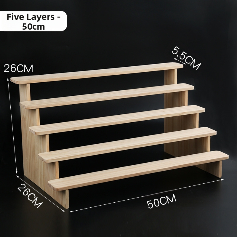 NM397 Raft de afișare din lemn masiv, suport de depozitare, suport de birou, la modă, de mână, cutie specială pentru jaluzele, raft pentru scară cu plante verzi cărnoase