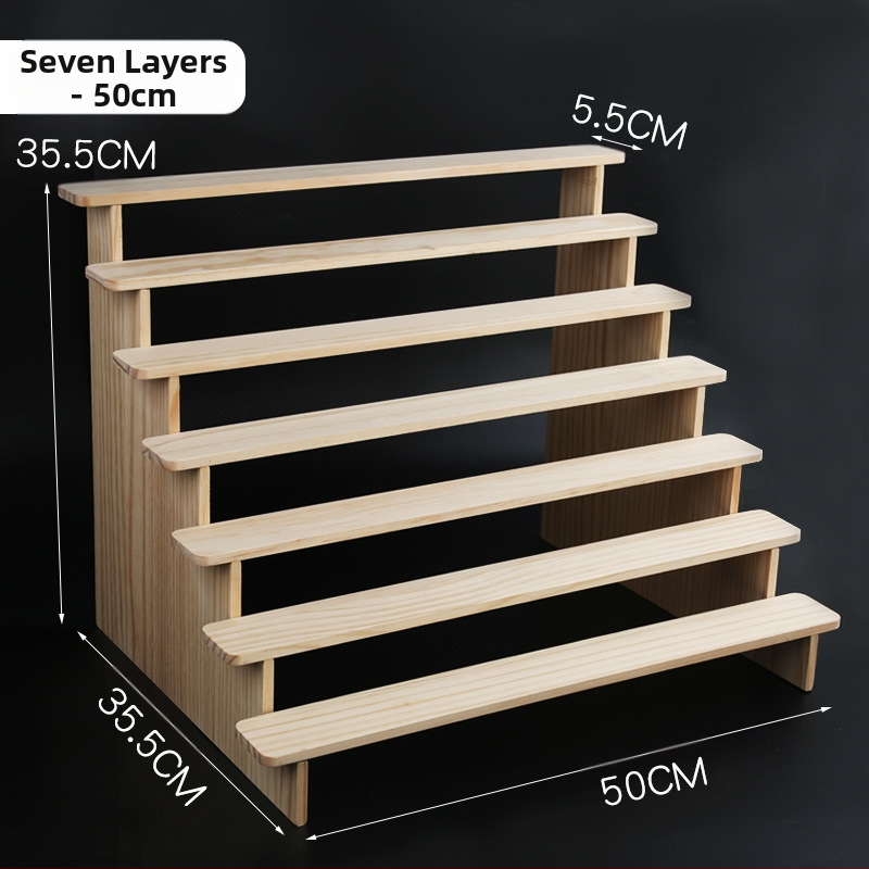 NM397 Raft de afișare din lemn masiv, suport de depozitare, suport de birou, la modă, de mână, cutie specială pentru jaluzele, raft pentru scară cu plante verzi cărnoase