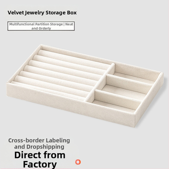 Határokon átnyúló fiókos flanel tálca ékszerdoboz kis méretű ékszer fülbevalók fülbevalók gyűrű fülbevalók nyaklánc tárolódoboz