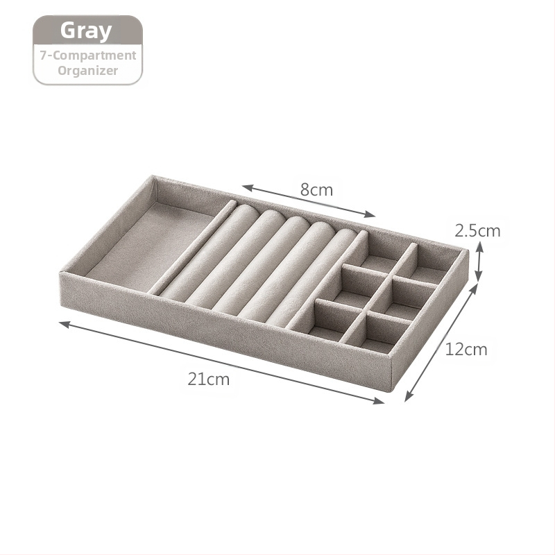Határokon átnyúló fiókos flanel tálca ékszerdoboz kis méretű ékszer fülbevalók fülbevalók gyűrű fülbevalók nyaklánc tárolódoboz