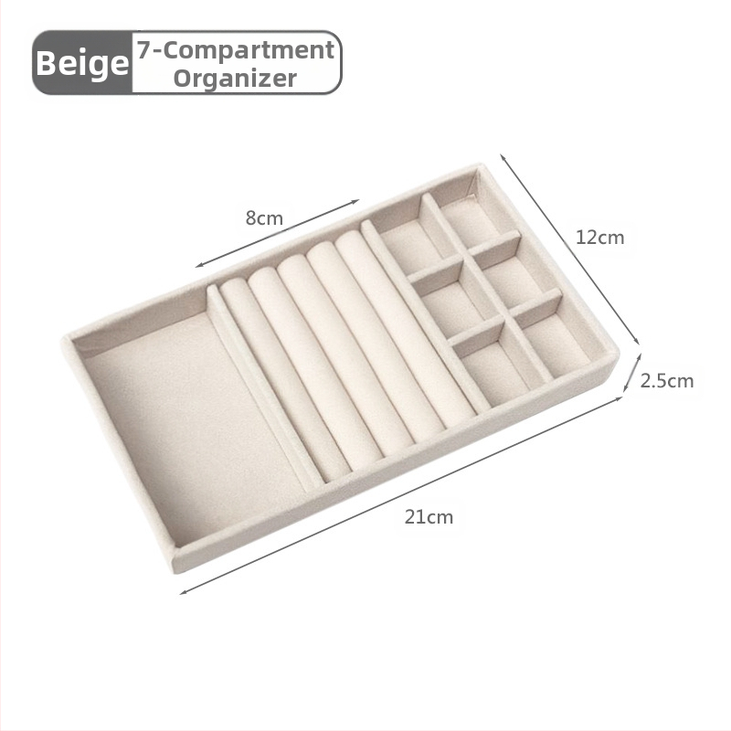 Határokon átnyúló fiókos flanel tálca ékszerdoboz kis méretű ékszer fülbevalók fülbevalók gyűrű fülbevalók nyaklánc tárolódoboz