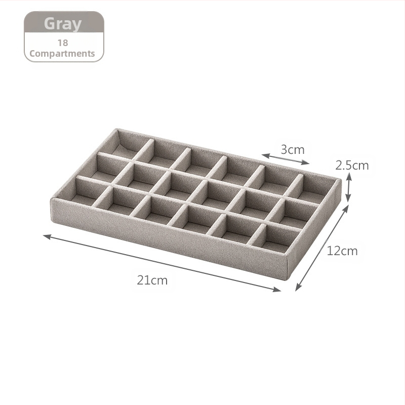 Határokon átnyúló fiókos flanel tálca ékszerdoboz kis méretű ékszer fülbevalók fülbevalók gyűrű fülbevalók nyaklánc tárolódoboz