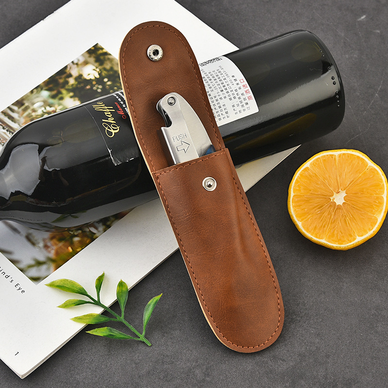 Daugiafunkcis vyno atidarytuvas iš nerūdijančio plieno, jūrų arkliuko formos, raudonojo vyno ir alkoholinių gėrimų butelių atidarytuvas, raudonmedžio rankena, vyno butelių atidarytuvas