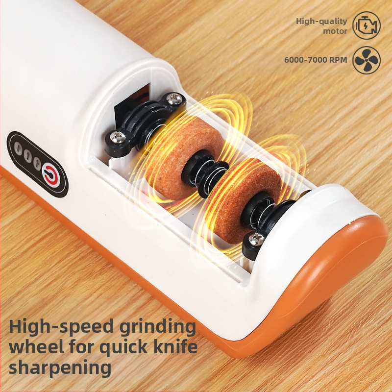 Трансгранична гореща разпродажба Електрическа мелница за ножове Домакински шлифовъчен камък Артефакт Многофункционална Напълно автоматично зареждане Малка мелница за ножове