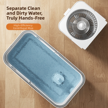 Μεγάλο ανοξείδωτο ατσάλι, ξεχωριστό περιστρεφόμενο σφουγγαρίστρα, οικιακός κουβάς σφουγγαρίστρας, τεμπέλης σφουγγαρίστρας χωρίς χέρια, σφουγγαρίστρα σφουγγαρίστρας