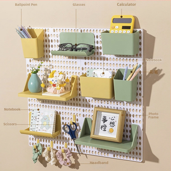 Стелаж за съхранение на дупки в общежитие, без перфоратор, кука за студентско бюро, стенен стелаж за съхранение, аксесоари за довършителни работи на плота