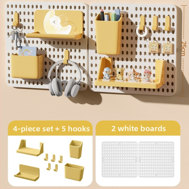 Стелаж за съхранение на дупки в общежитие, без перфоратор, кука за студентско бюро, стенен стелаж за съхранение, аксесоари за довършителни работи на плота