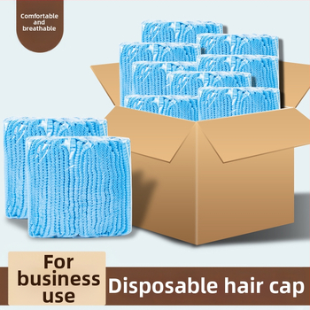 Vienreizējās lietošanas sloksnes vāciņa putekļu vāciņš neausta skaistumkopšanas salona darba cepure virtuvei, eļļas necaurlaidīgs, dūmu necaurlaidīgs pārsegs, 100 gab.