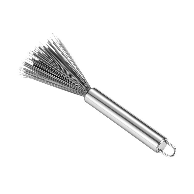 Nerūsējošā tērauda virtuves birste ar garu rokturi, pagarināta podu mazgāšanas podu dekontaminācijas tīrīšanas birste