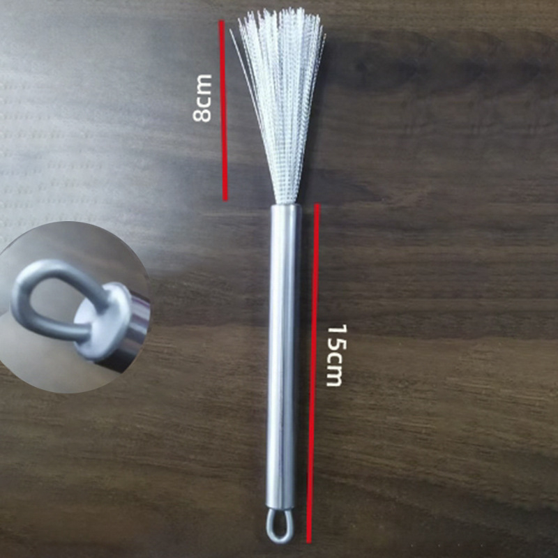 Nerūsējošā tērauda virtuves birste ar garu rokturi, pagarināta podu mazgāšanas podu dekontaminācijas tīrīšanas birste