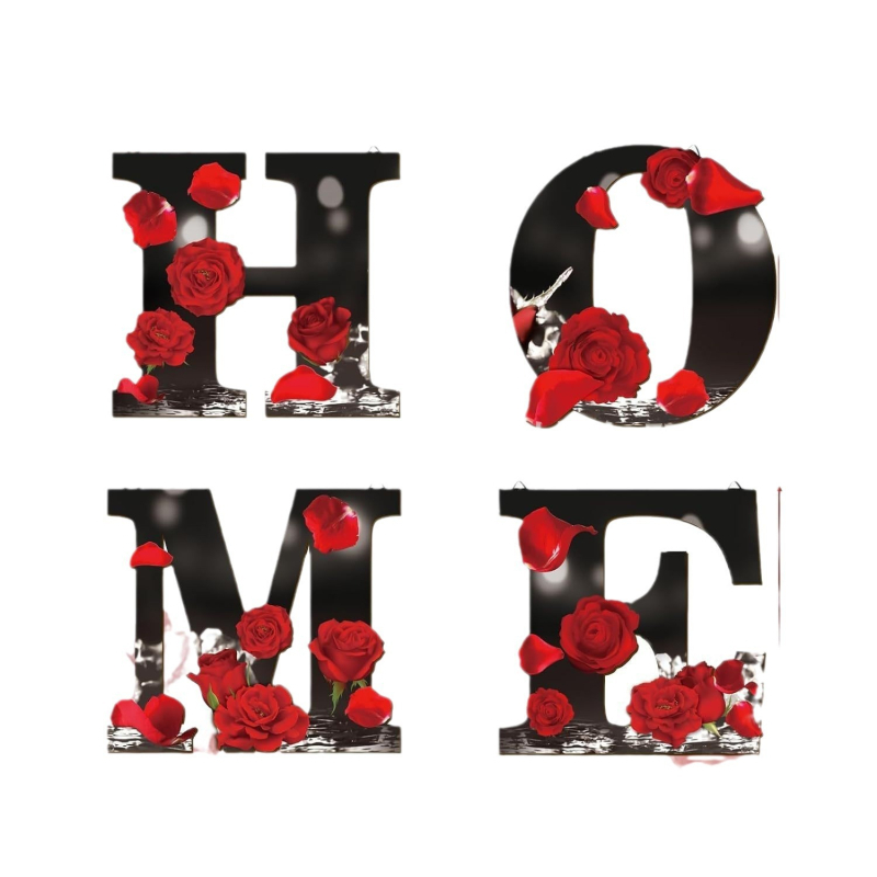 Nauja medinė namų dekoracija HOME, meno sienų dekoras, paplūdimio tematikos namų dekoro logotipas