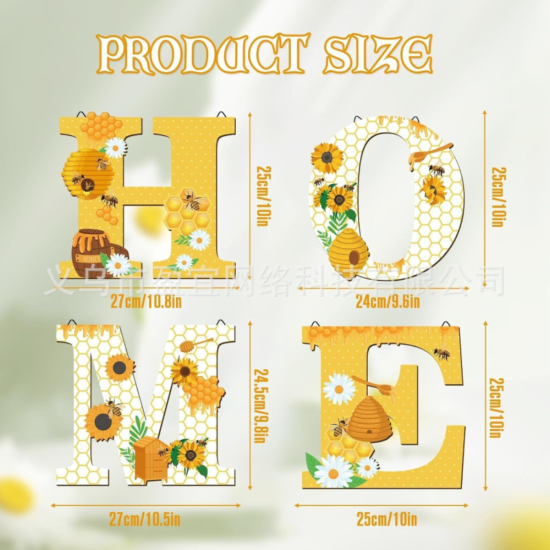 Nauja medinė namų dekoracija HOME, meno sienų dekoras, paplūdimio tematikos namų dekoro logotipas