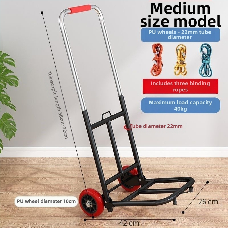 Kokkupandav käsikäru koduseks kasutamiseks, ostlemiseks, kaubaveoks, kaasaskantavaks pagasikäruks