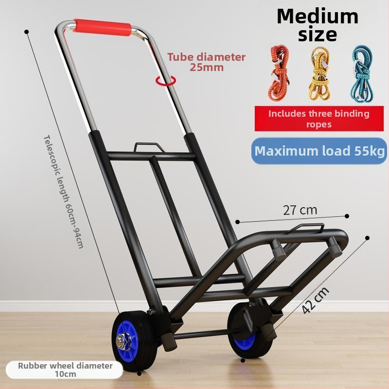 Kokkupandav käsikäru koduseks kasutamiseks, ostlemiseks, kaubaveoks, kaasaskantavaks pagasikäruks