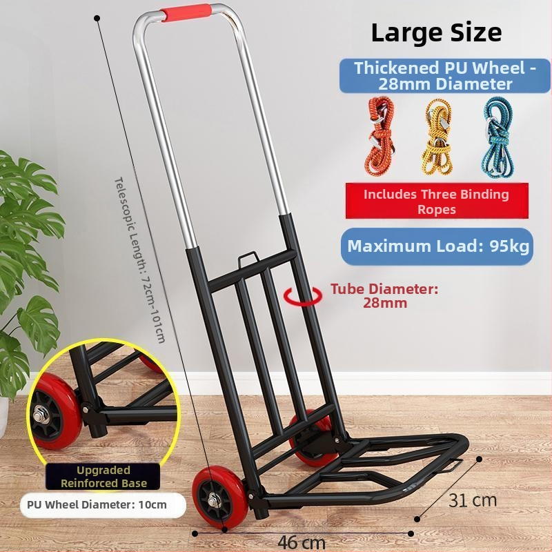 Kokkupandav käsikäru koduseks kasutamiseks, ostlemiseks, kaubaveoks, kaasaskantavaks pagasikäruks