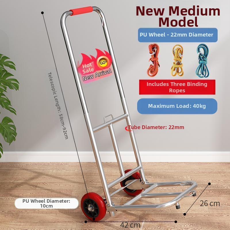 Kokkupandav käsikäru koduseks kasutamiseks, ostlemiseks, kaubaveoks, kaasaskantavaks pagasikäruks