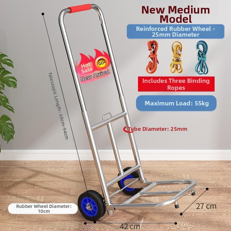 Kokkupandav käsikäru koduseks kasutamiseks, ostlemiseks, kaubaveoks, kaasaskantavaks pagasikäruks