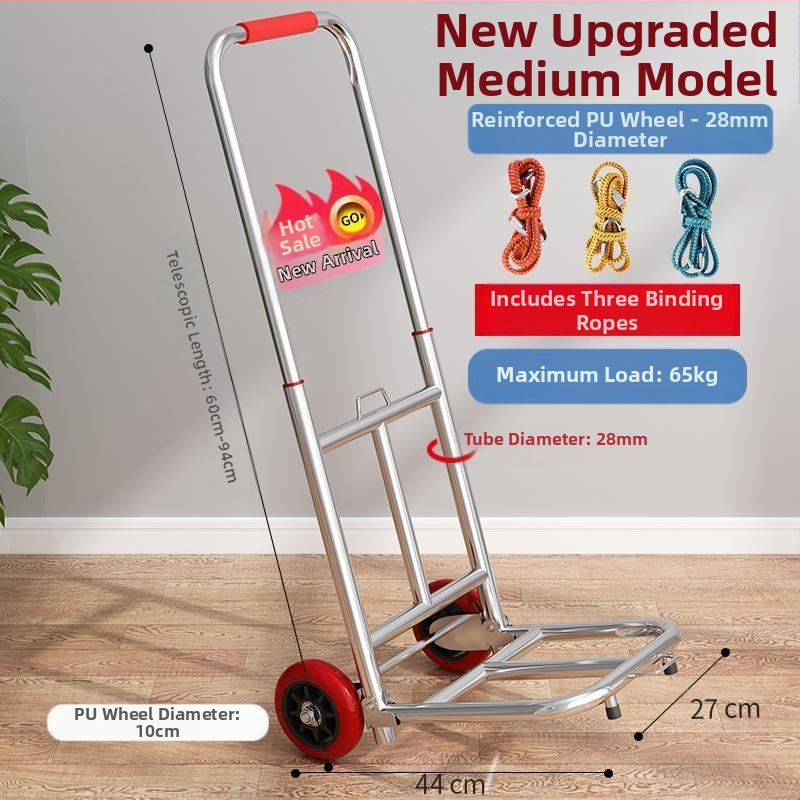 Kokkupandav käsikäru koduseks kasutamiseks, ostlemiseks, kaubaveoks, kaasaskantavaks pagasikäruks