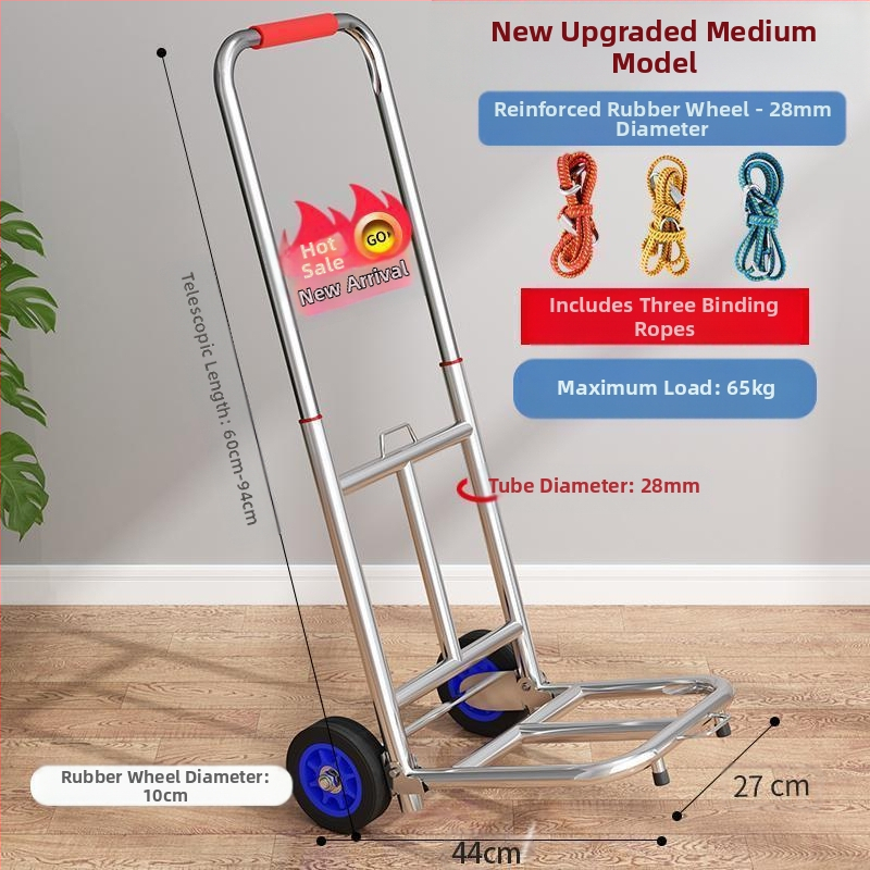 Kokkupandav käsikäru koduseks kasutamiseks, ostlemiseks, kaubaveoks, kaasaskantavaks pagasikäruks