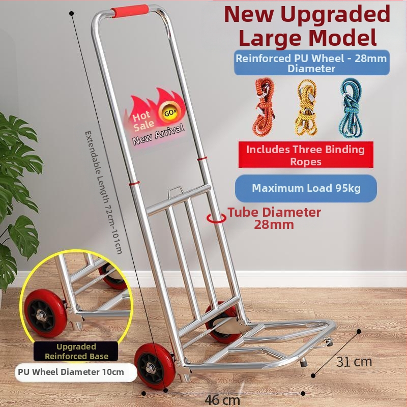 Kokkupandav käsikäru koduseks kasutamiseks, ostlemiseks, kaubaveoks, kaasaskantavaks pagasikäruks