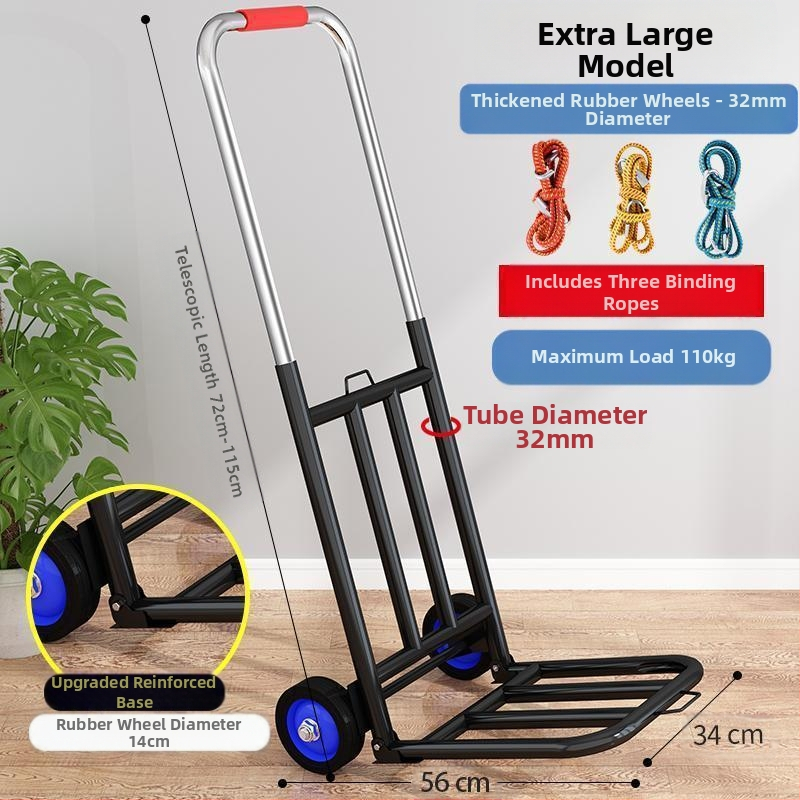 Kokkupandav käsikäru koduseks kasutamiseks, ostlemiseks, kaubaveoks, kaasaskantavaks pagasikäruks