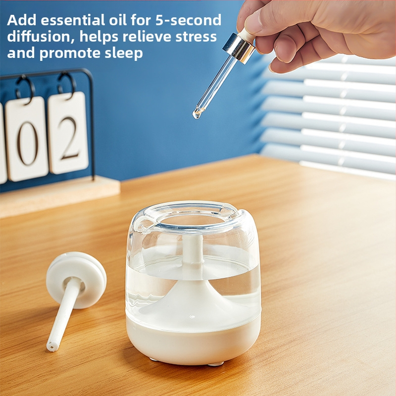 Zvlhčovač vzduchu cezhraničný mini zvlhčovač vzduchu domácnosť spálňa malý aromaterapeutický stroj stolný stlmený stropný lampa ubytovňa