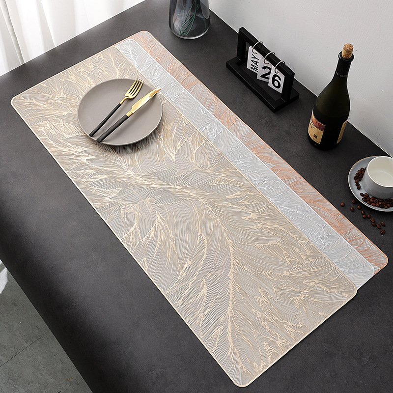 PVC stalo takelio padėklas, tarpvalstybinė elektroninė prekyba, „Amazon“ sprogimai, restoranas, vientiso dugno izoliacinis stalo kilimėlis, tūkstantis šilko lapų, bronzuojantis ilgas rankšluostis