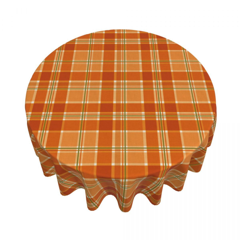 Väliskaubandus Ruuduline laudlina logoga piiriülene ümmargune laudlina söögilaua laudlina Amazoni digitaaltrüki laudlina hulgimüük