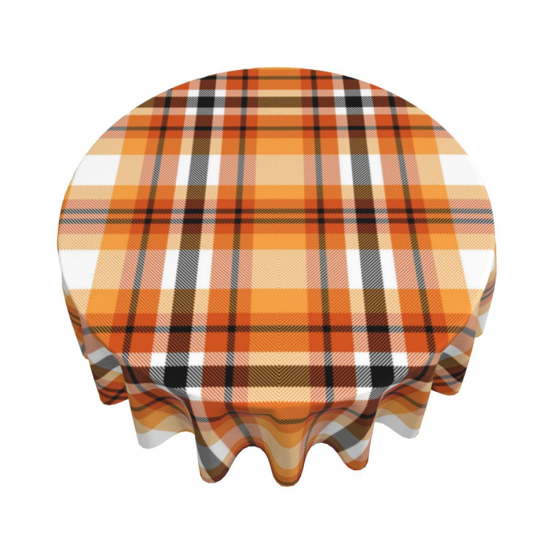 Väliskaubandus Ruuduline laudlina logoga piiriülene ümmargune laudlina söögilaua laudlina Amazoni digitaaltrüki laudlina hulgimüük